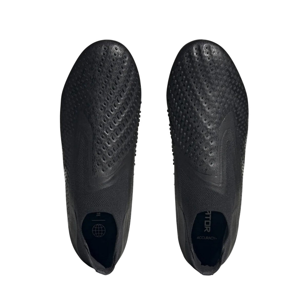 Black-White - Close up - Adidas Mens Predator Accuracy+ Firm Ground Football Boots