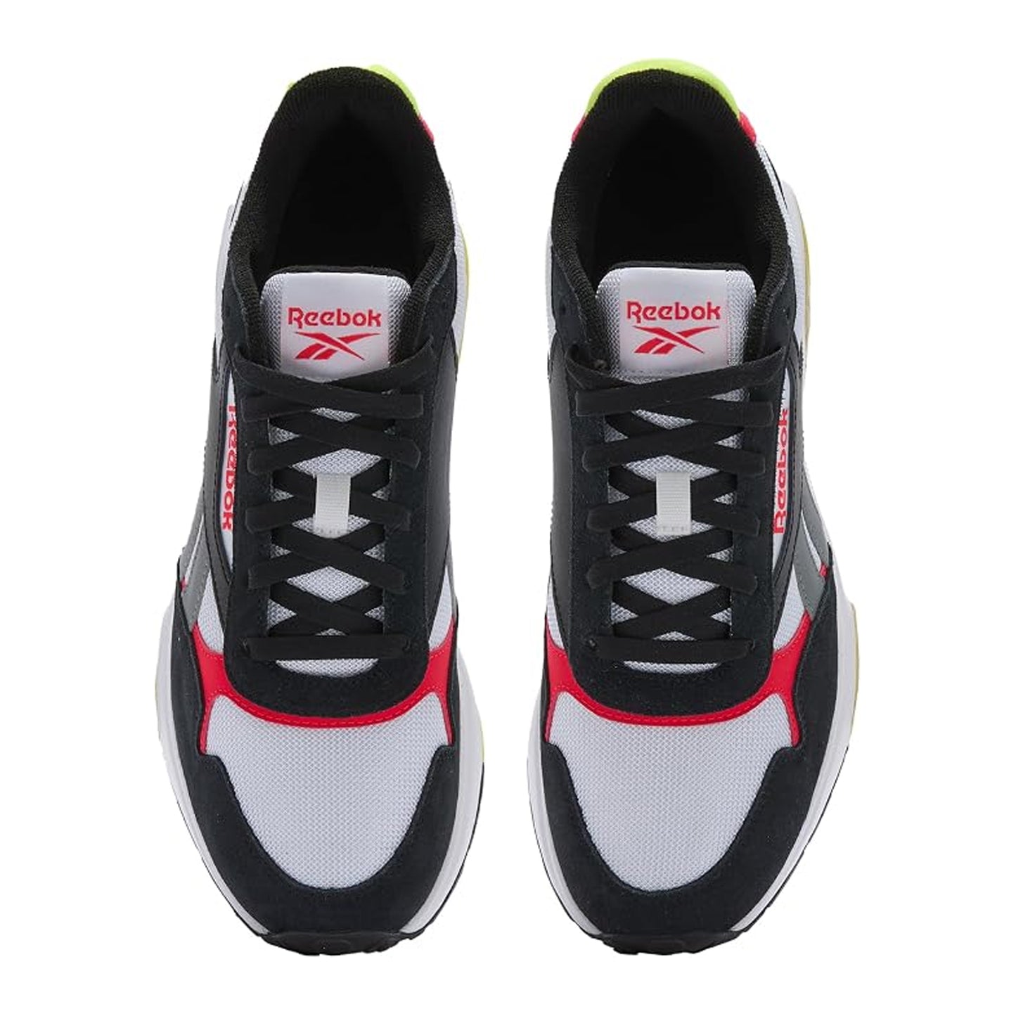 White-Black - Lifestyle - Reebok Childrens-Kids Glide DMX Suede Trainers