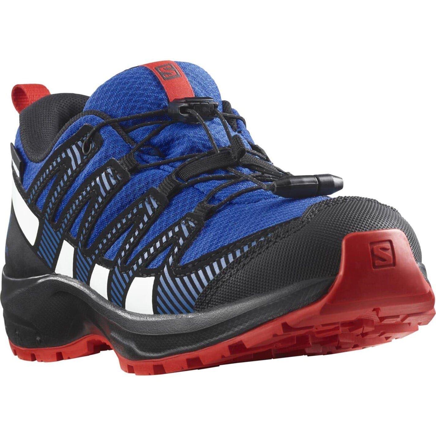 Lapis Blue-Black - Pack Shot - Salomon Childrens-Kids XA Pro V8 Shoes