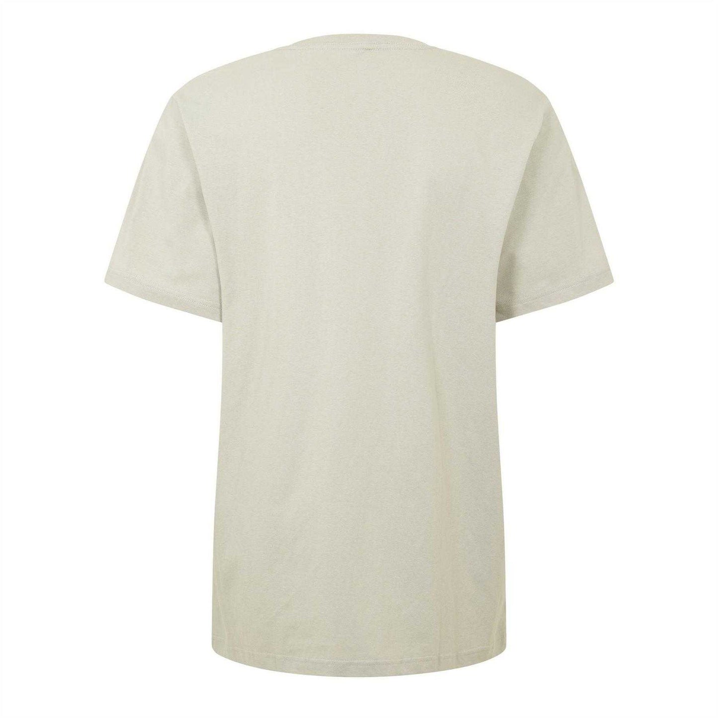 Grey - Back - Hurley Mens Curved Logo T-Shirt