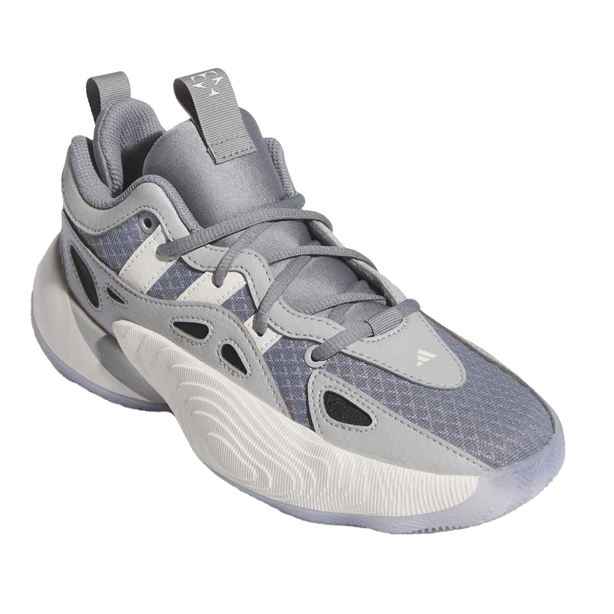 Grey Three - Pack Shot - Adidas Boys Trae Unlimited Basketball Shoes