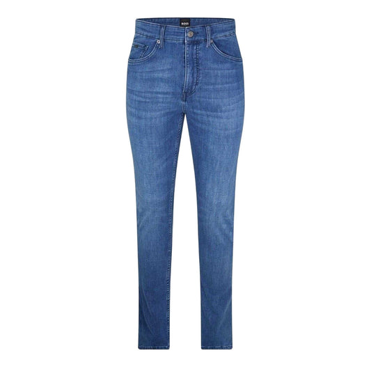 Navy - Front - Boss Mens Tabler 5 Pockets Slim Jeans