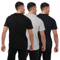 Black-Silver - Back - DKNY Mens Logo T-Shirt (Pack of 3)