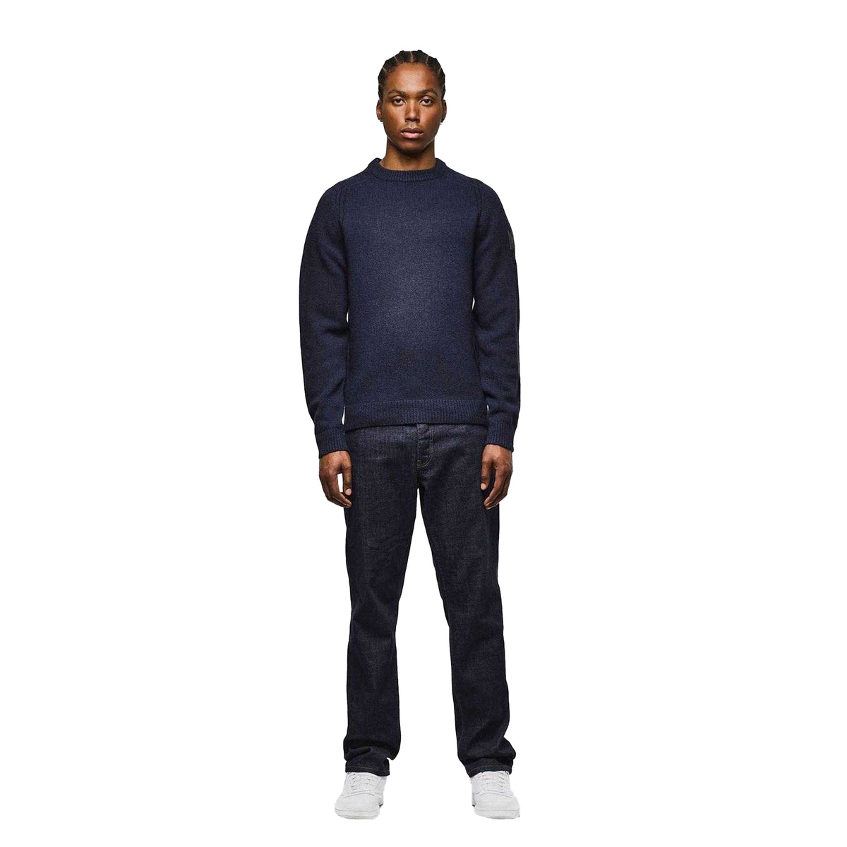 Navy - Lifestyle - Weekend Offender Mens Zagreb Wool Blend Sweatshirt
