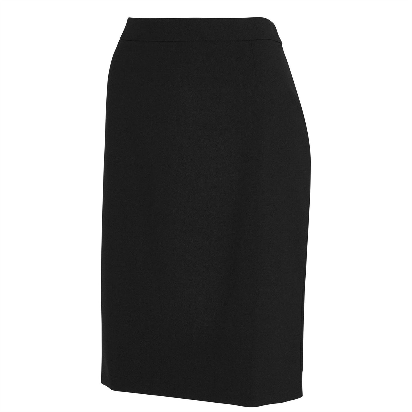 Black - Side - Boss Womens-Ladies Vilea Plain Pencil Skirt