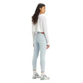 Light Blue - Back - Levis Womens-Ladies 710 Faithfully Yours Skinny Jeans