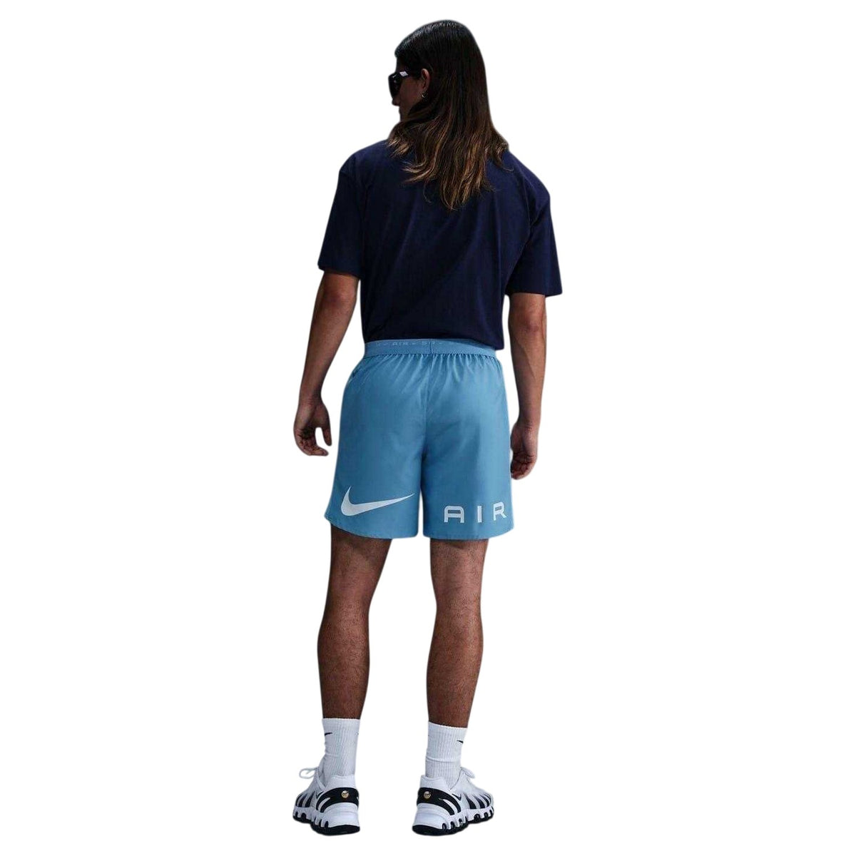 Blue - Back - Nike Mens Air Woven Shorts