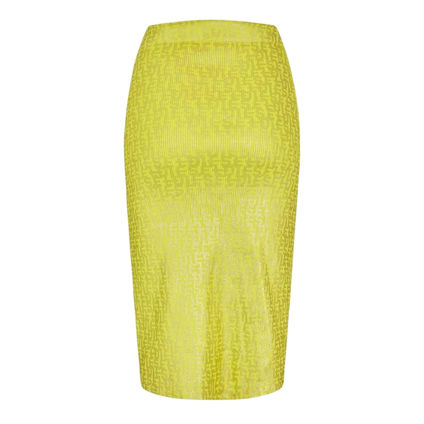 Yellow - Back - Diesel Womens-Ladies Ikaria Tailored Midi Skirt