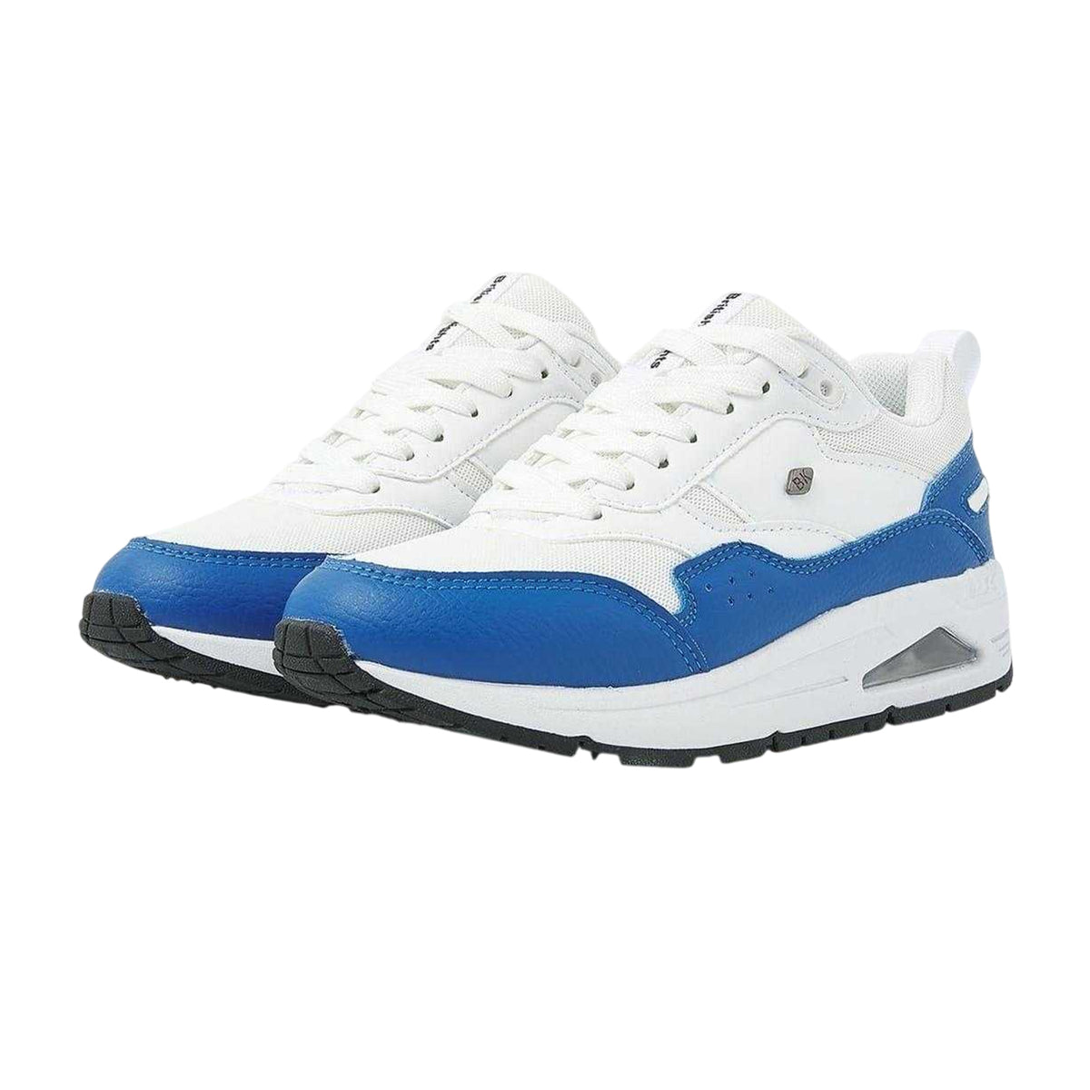 White-Blue - Lifestyle - Lumberjack Childrens-Kids Lennox Trainers