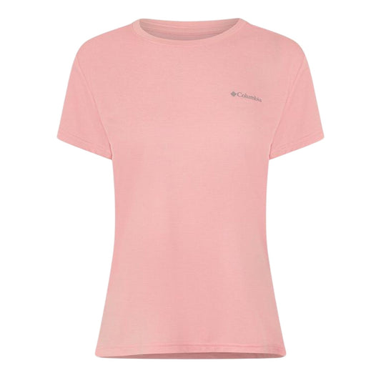 Pink - Front - Columbia Womens-Ladies Bluevista Hill Crew Neck T-Shirt