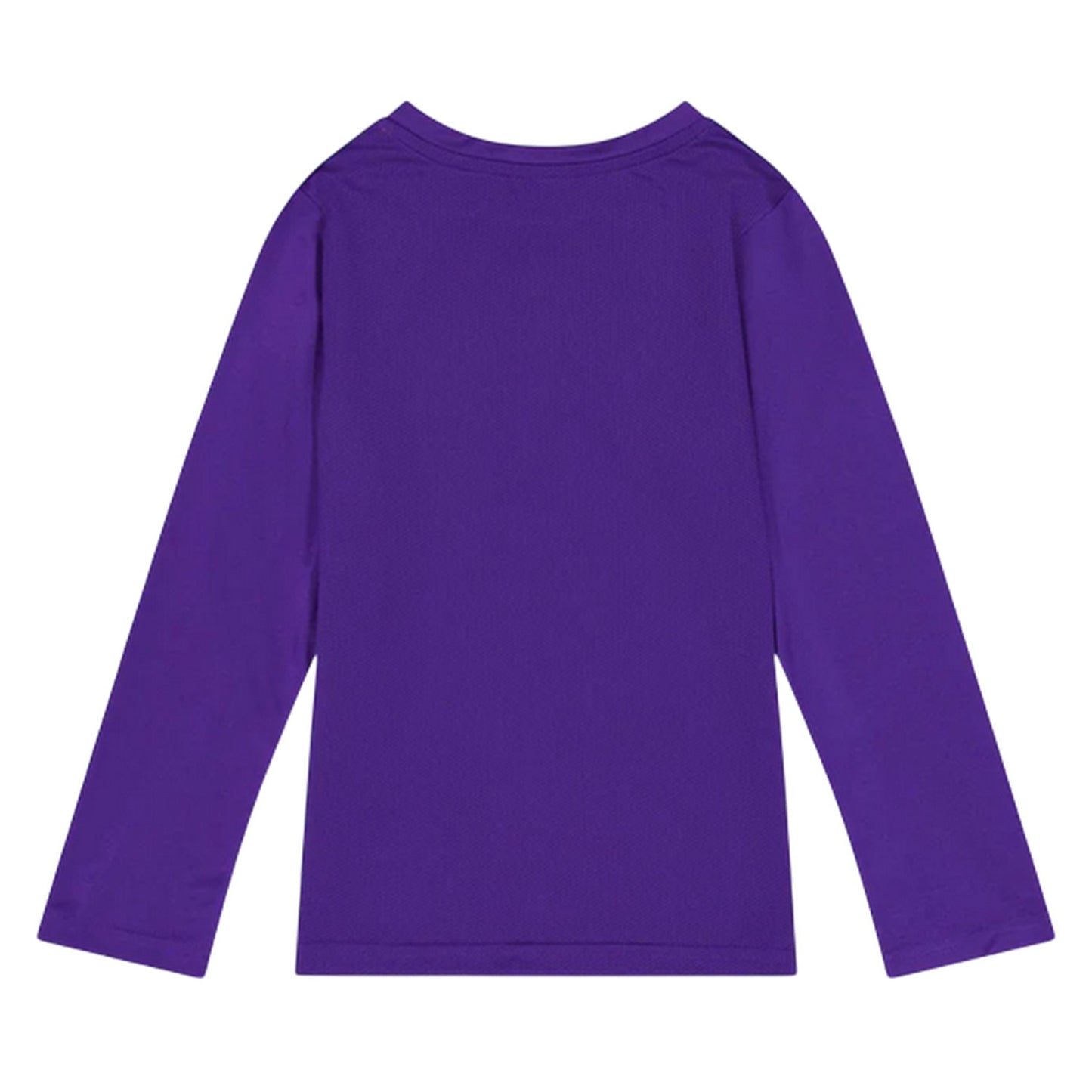 Purple - Back - Puma Childrens-Kids Team Performance Long-Sleeved Training Top