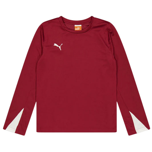 Red - Front - Puma Childrens-Kids Team Performance Long-Sleeved Training Top