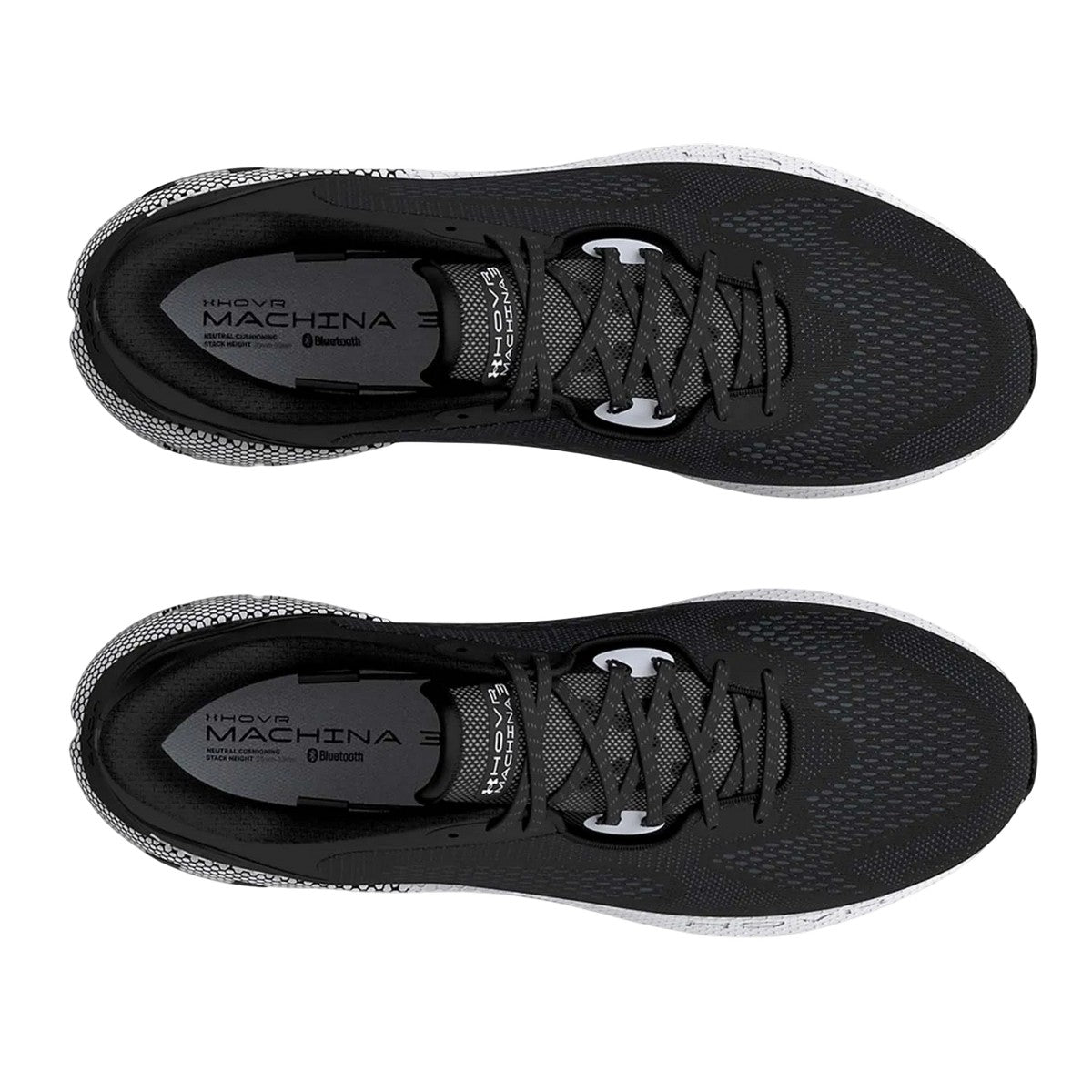 Black - Pack Shot - Under Armour Womens-Ladies HOVR Machina 3 Running Trainers
