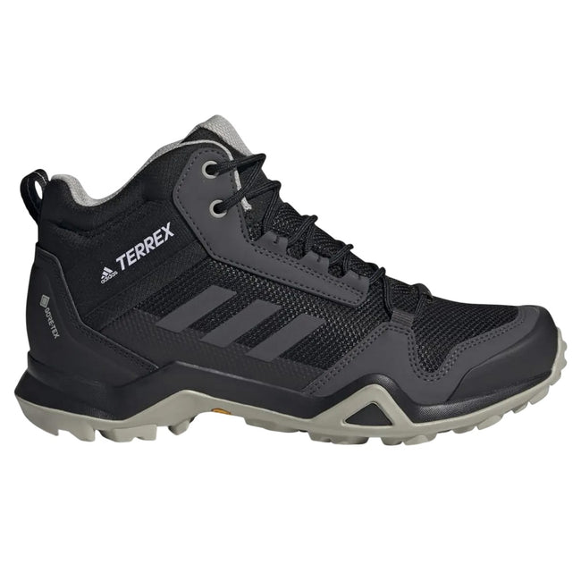 Black-Grey - Lifestyle - Adidas Womens-Ladies Terrex AX3 Mid Gore Tex Hiking Shoes