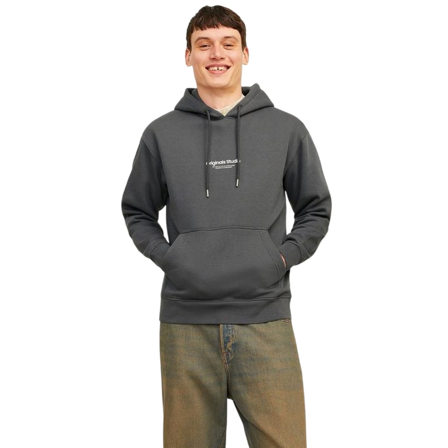 Iron Gate - Pack Shot - Jack And Jones Mens Lettering Hoodie