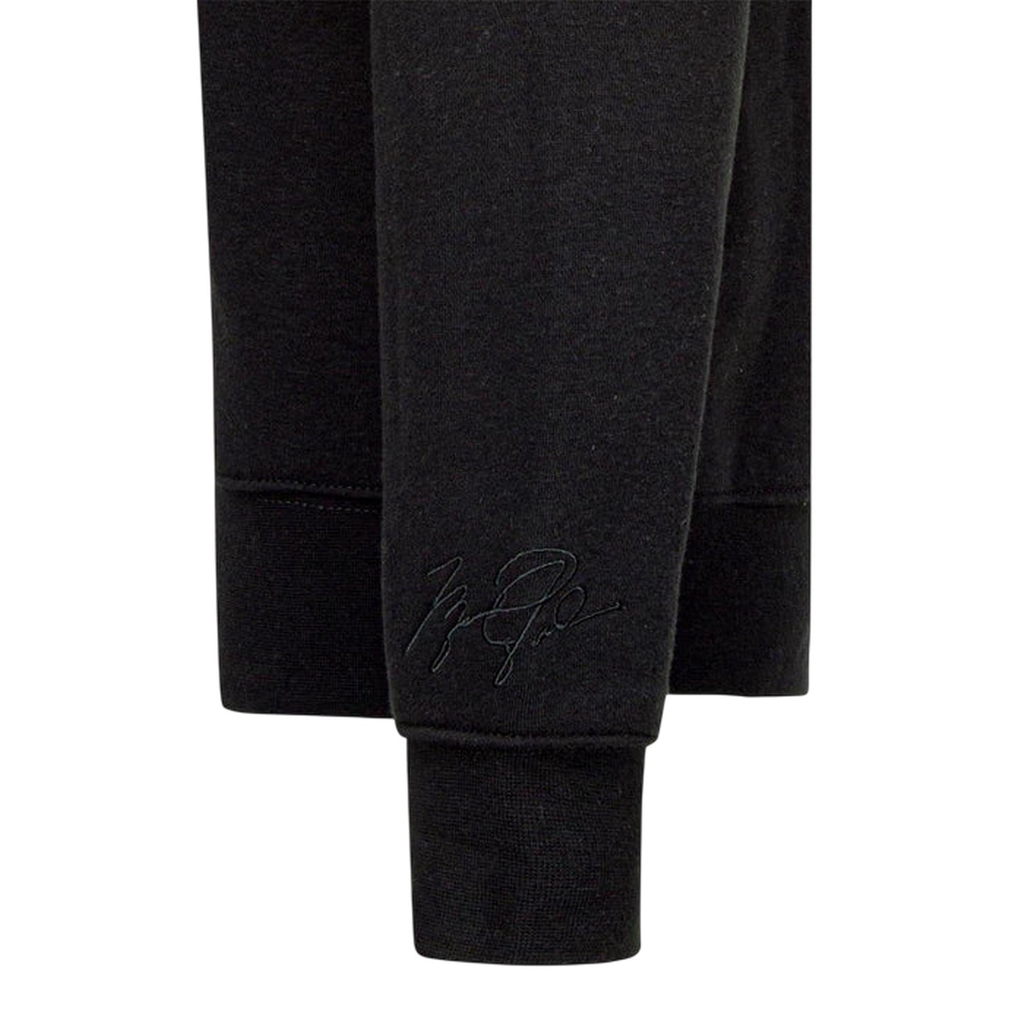 Black - Side - Nike Childrens-Kids Air Jordan Logo Fleece Crew Neck Sweatshirt