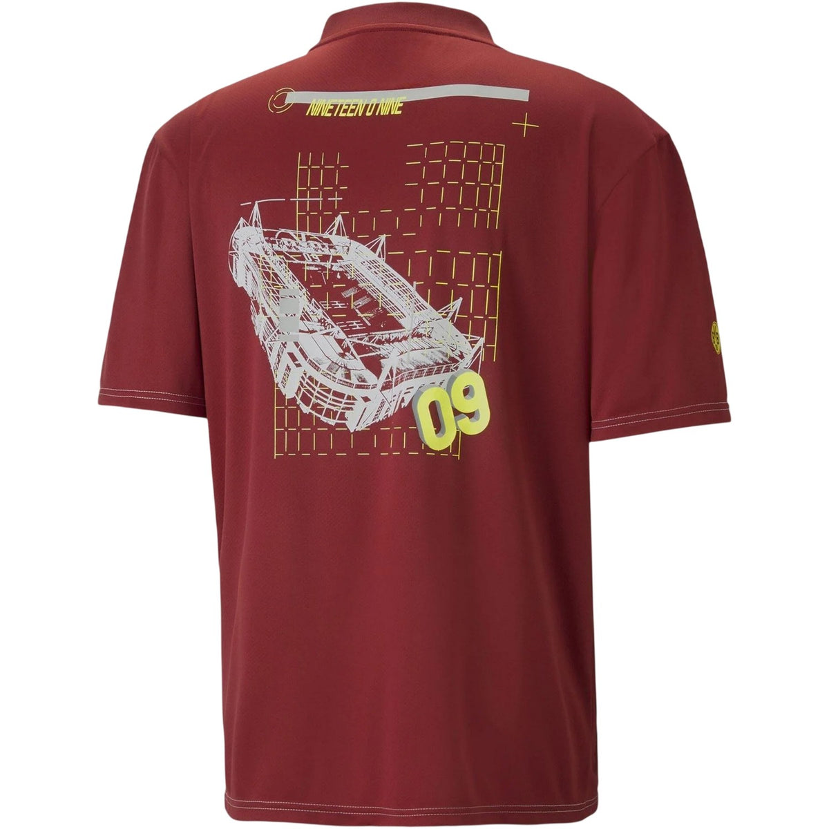 Red - Back - Borussia Dortmund Mens International Puma Football Shirt