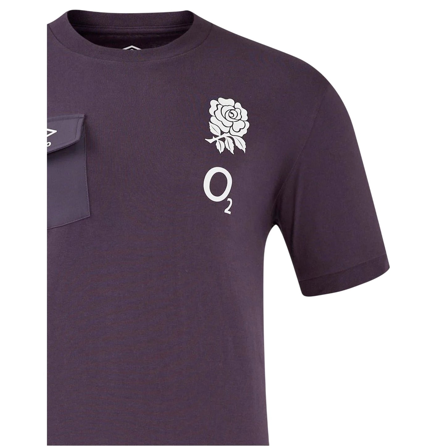 Nightshade - Lifestyle - Umbro Mens Presentation 2024 England Rugby Chest Pocket T-Shirt