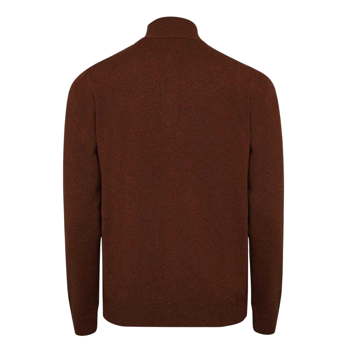 Brown - Back - Gant Mens Lambswool Jumper