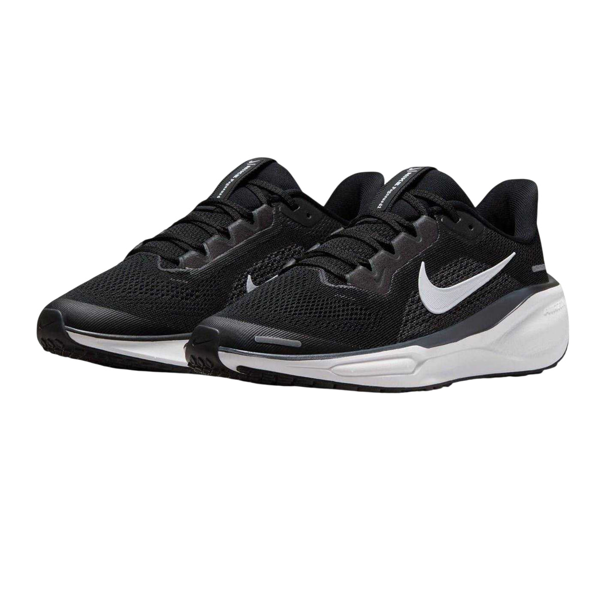 Black-White - Pack Shot - Nike Childrens-Kids Air Zoom Pegasus 41 Road Running Shoes