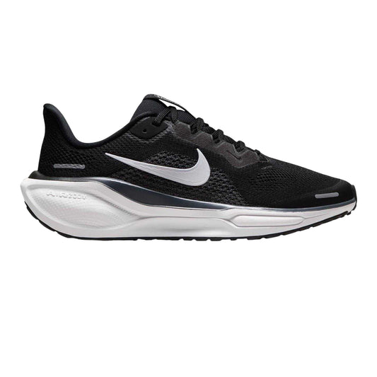 Black-White - Front - Nike Childrens-Kids Air Zoom Pegasus 41 Road Running Shoes