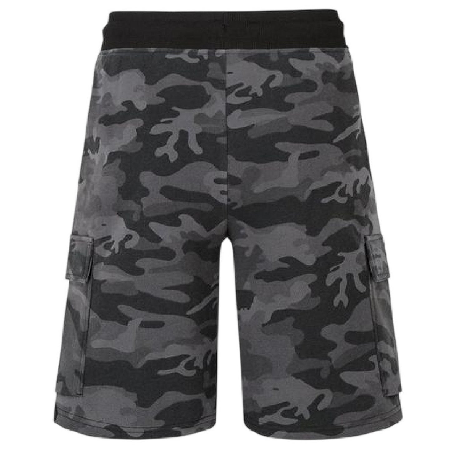 Black Camo - Back - Everlast Mens Camouflage Cargo Shorts