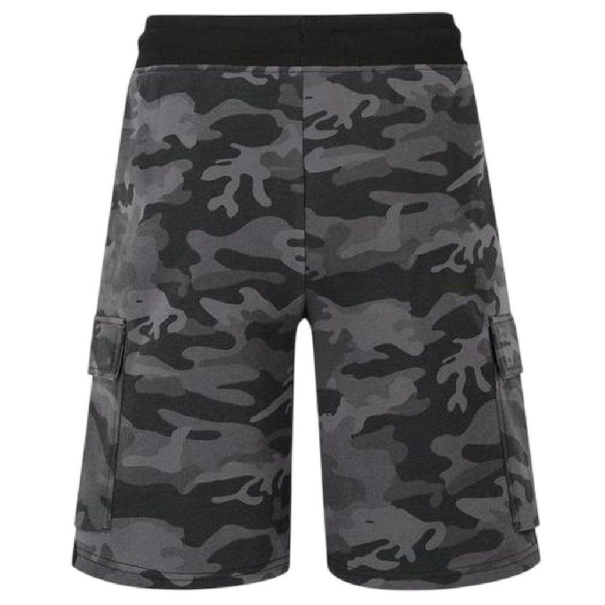 Black Camo - Back - Everlast Mens Camouflage Cargo Shorts