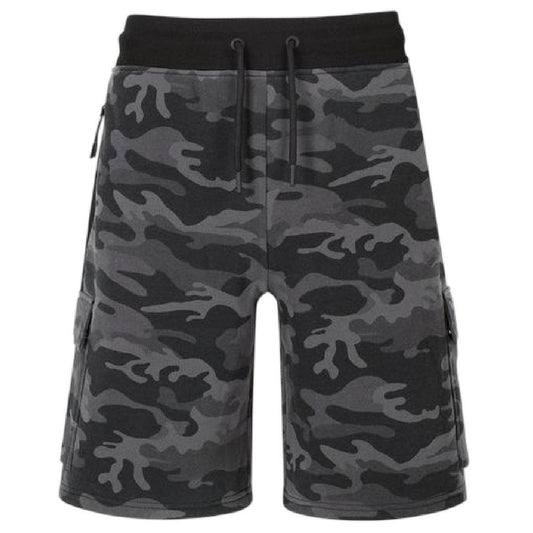 Black Camo - Front - Everlast Mens Camouflage Cargo Shorts