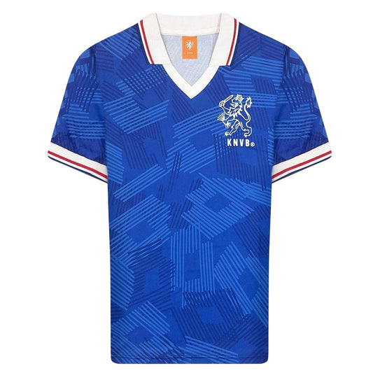 Blue-White - Front - Netherlands Mens Short-Sleeved Football Shirt