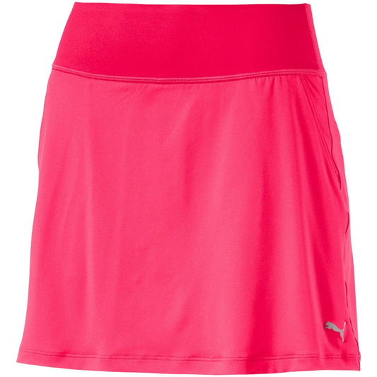 Pink - Front - Puma Womens-Ladies Plain Knitted Golf Skort