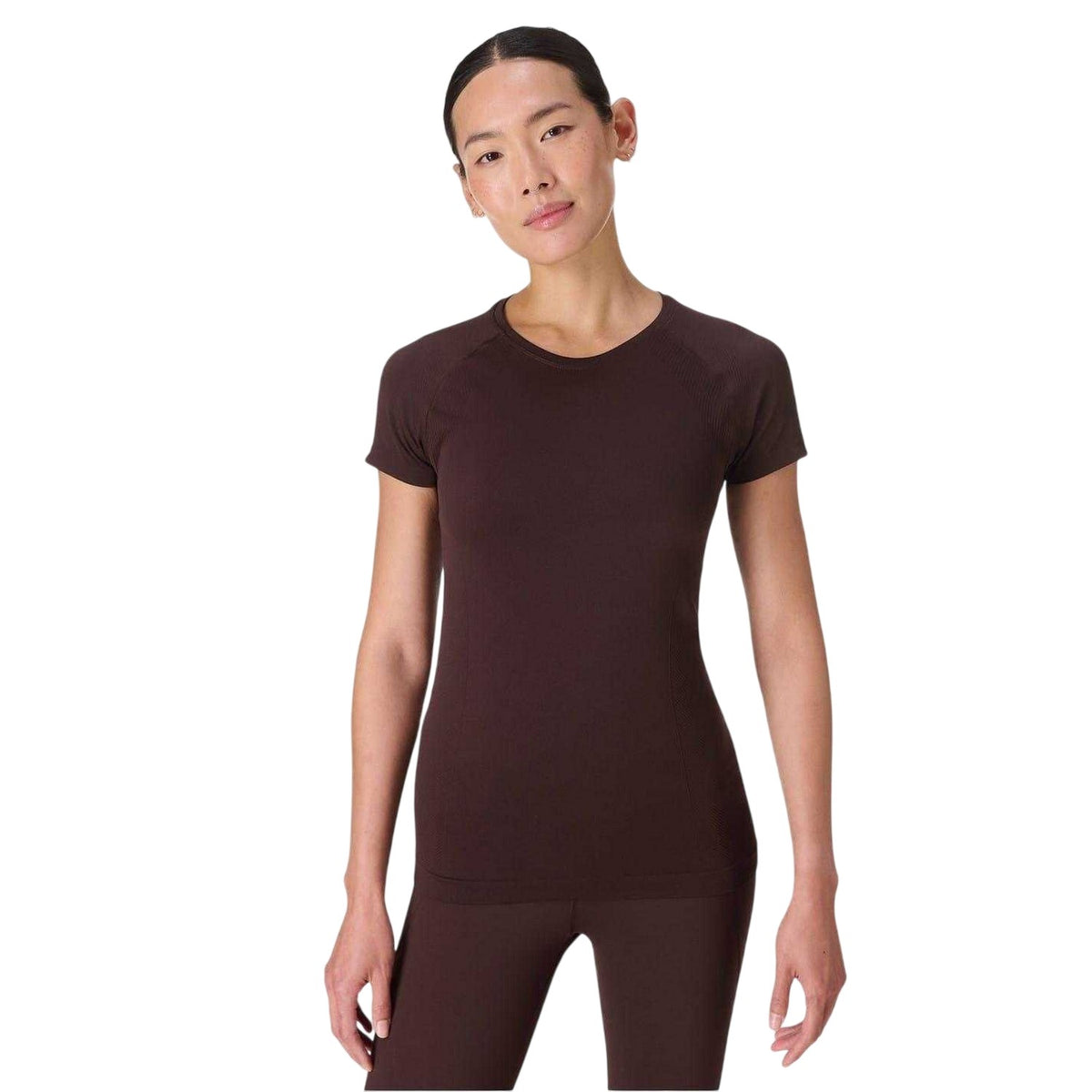 Brown - Side - Sweaty Betty Womens-Ladies Athlete T-Shirt