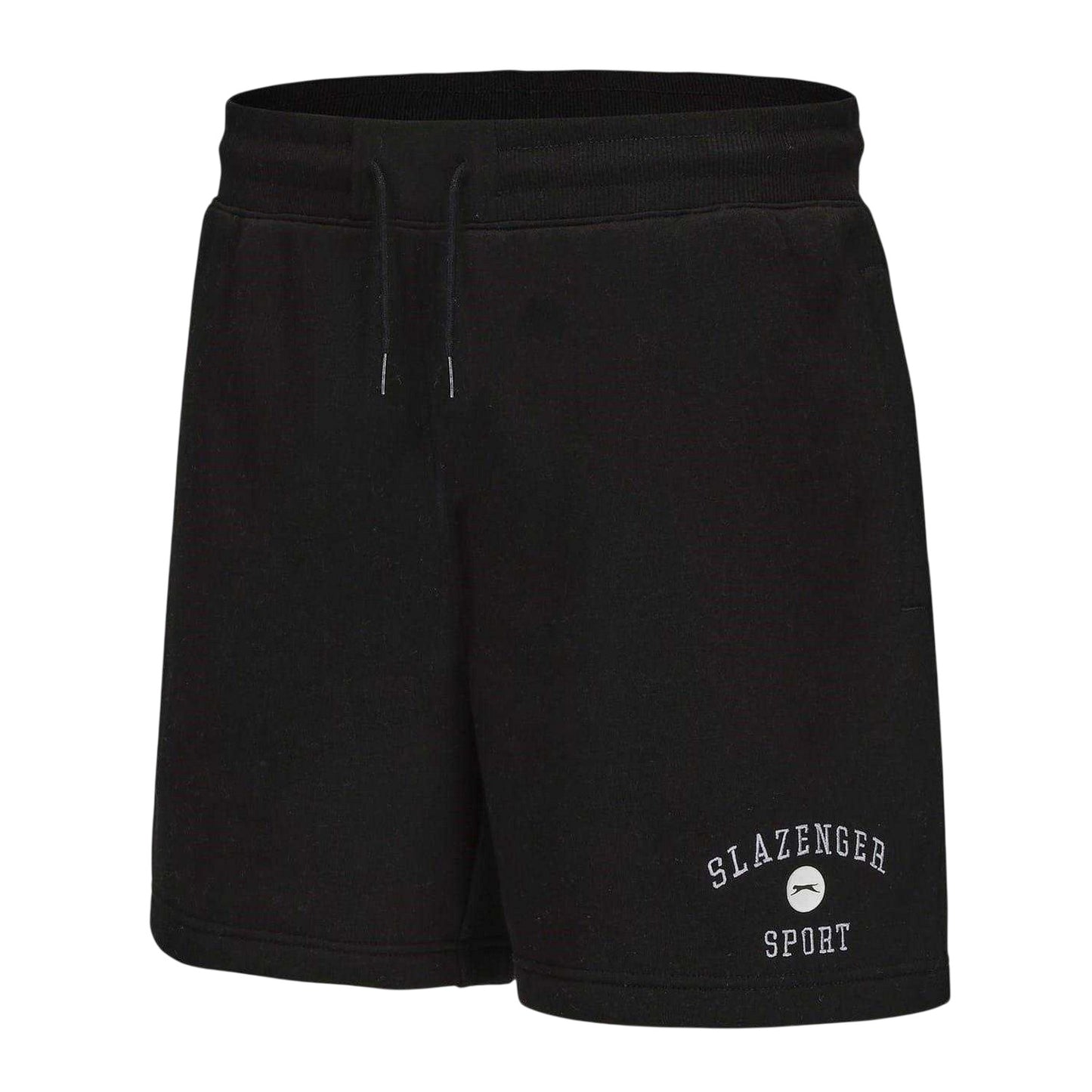 Black - Side - Slazenger Mens Fleece Shorts