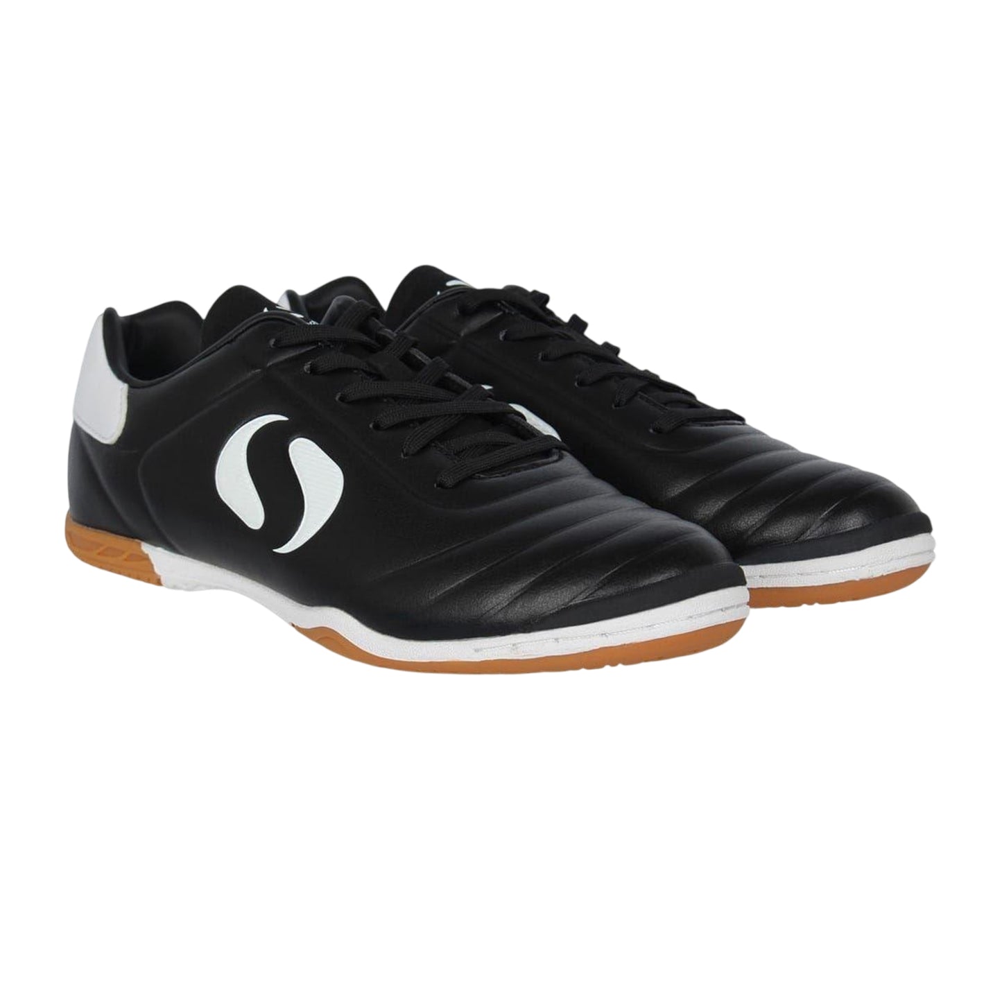 Black-White - Lifestyle - Sondico Childrens-Kids Strike Indoor Football Trainers