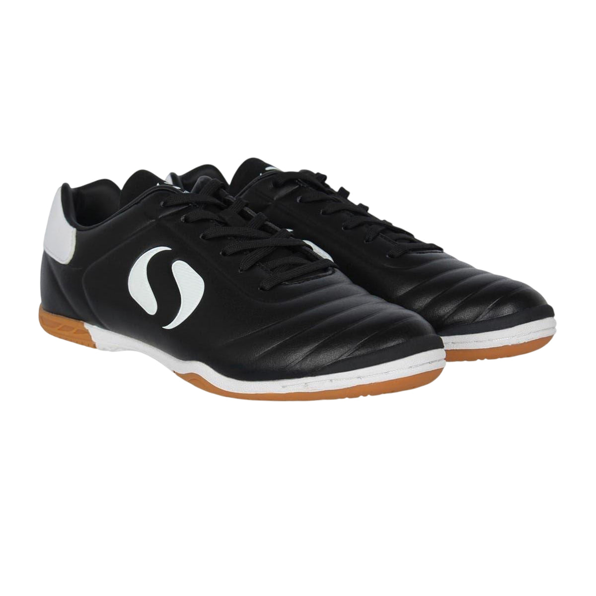 Black-White - Lifestyle - Sondico Childrens-Kids Strike Indoor Football Trainers