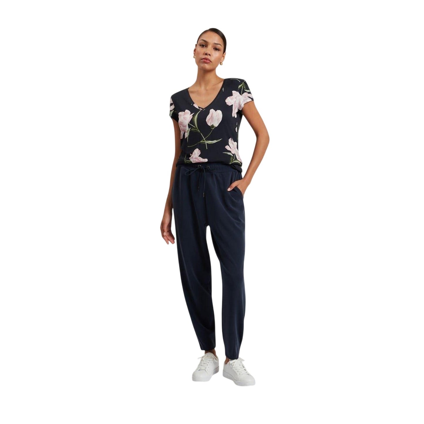 Navy - Lifestyle - Ted Baker Womens-Ladies Vaiiley T-Shirt