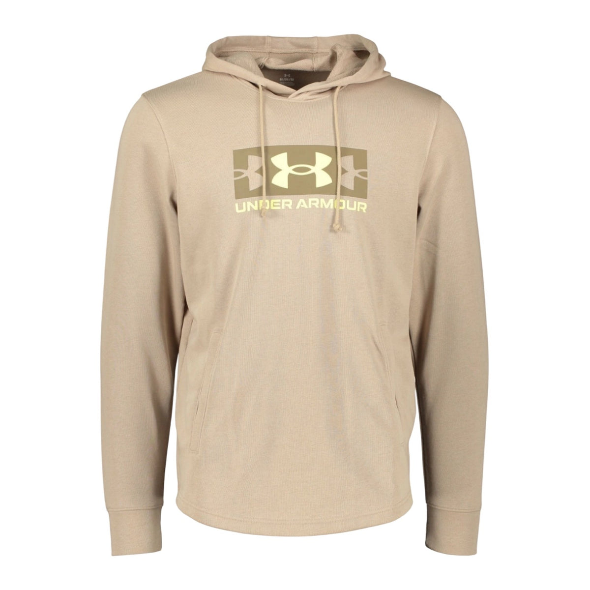 Blue - Side - Under Armour Mens Rival Logo French Terry Hoodie
