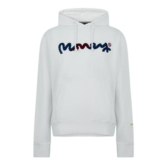 White - Front - Money Mens Swish Chen Pullover Hoodie