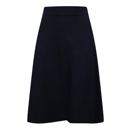 Navy - Front - Lacoste Girls Milano Cotton Midi Skirt