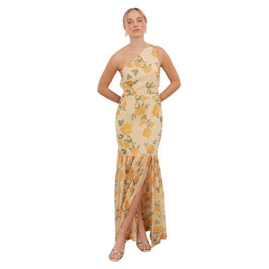 Floral-Yellow - Front - Anaya With Love Womens-Ladies Floral Maxi Dress