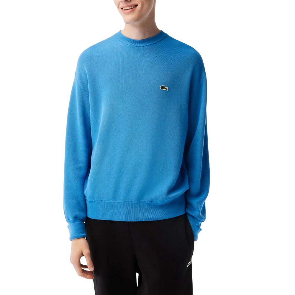 Blue - Lifestyle - Lacoste Unisex Adult Organic Cotton Crew Neck Sweatshirt