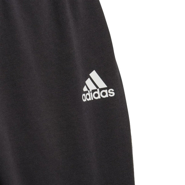 Black-White - Close up - Adidas Baby Future Icons Triple Stripe Sweatshirt & Jogging Bottoms