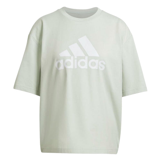 Linen Green - Front - Adidas Womens-Ladies Future Icons Badge Of Sport Boyfriend T-Shirt