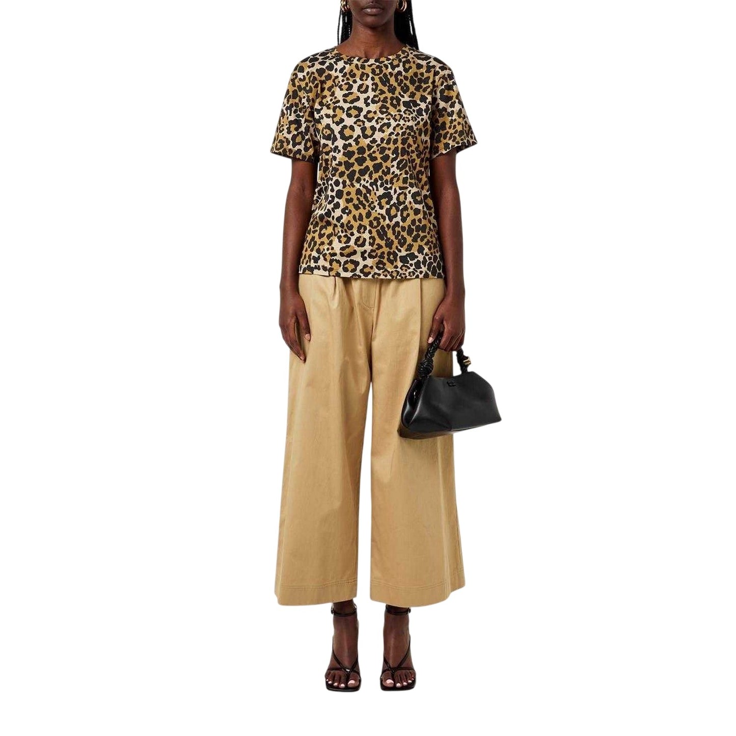 Beige - Lifestyle - Max Mara Womens-Ladies Eloisa Leopard Print Regular T-Shirt
