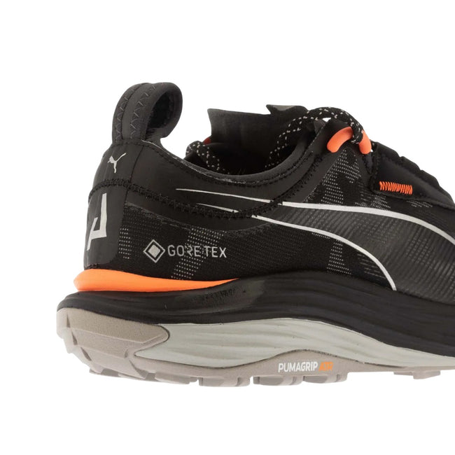 Black-Orange - Pack Shot - Puma Mens Voyage NITRO 3 GORE-TEX Running Shoes