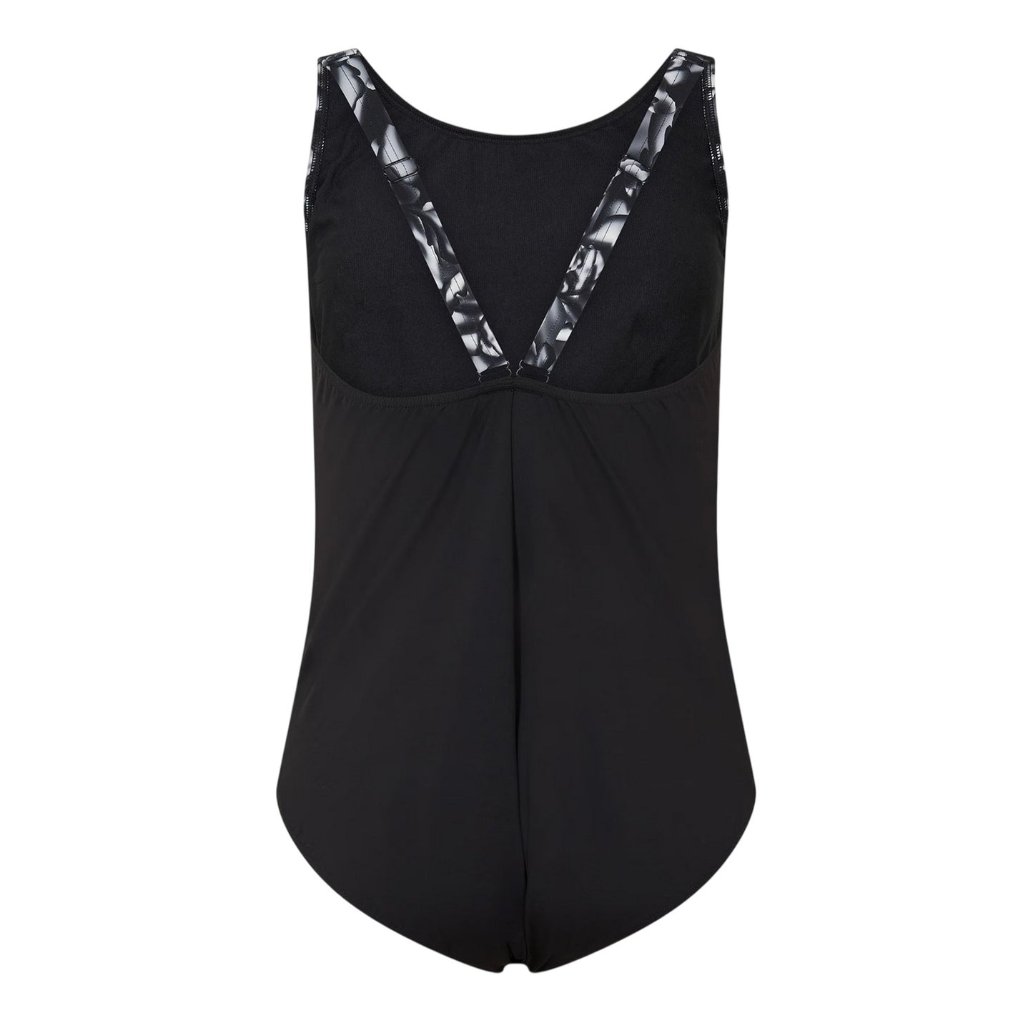 Black - Back - Speedo Womens-Ladies Logo One Piece Swimsuit