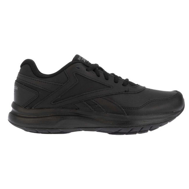 Black - Side - Reebok Womens-Ladies Ultra 7.0 DMX MAX Leather Hiking Shoes