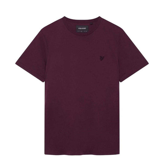 Red - Front - Lyle & Scott Mens Tonal Eagle Crew Neck T-Shirt