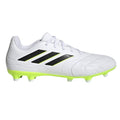 White - Pack Shot - Adidas Unisex Adult Copa Pure.3 Firm Ground Leather Football Boots