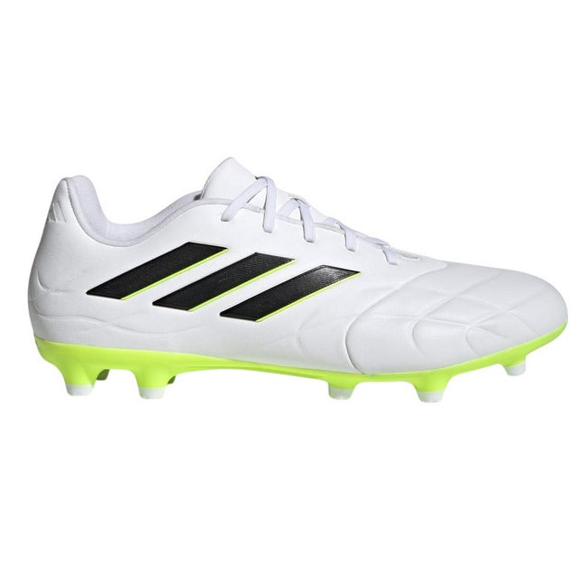 White - Pack Shot - Adidas Unisex Adult Copa Pure.3 Firm Ground Leather Football Boots