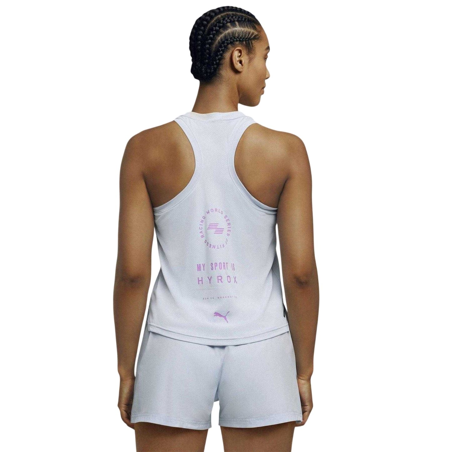 Lucid Blue - Lifestyle - Puma Womens-Ladies Hyrox DryElite Tank Top